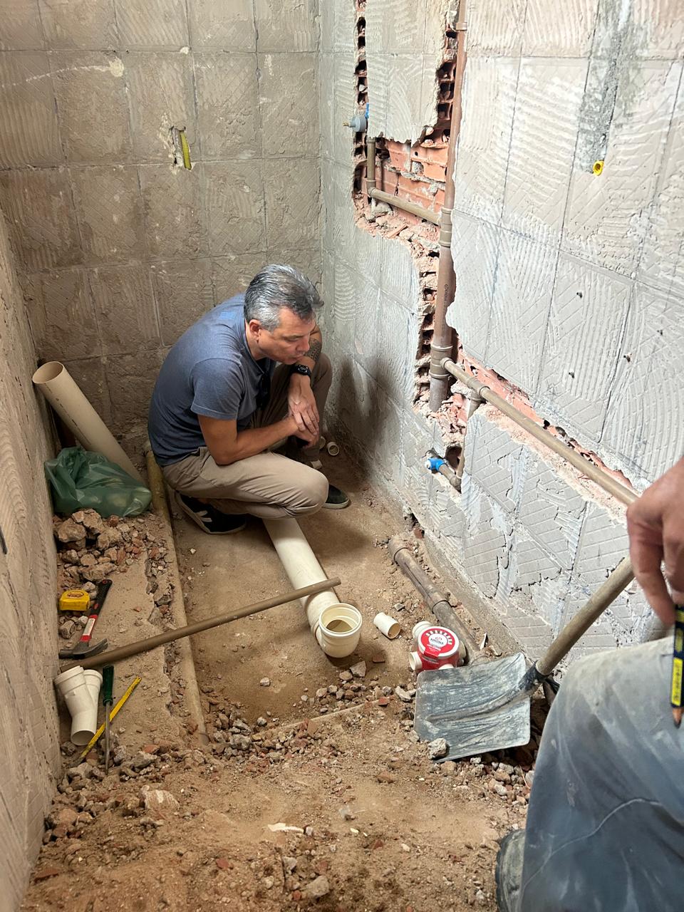 Detalhe de execução e acabamento em obra